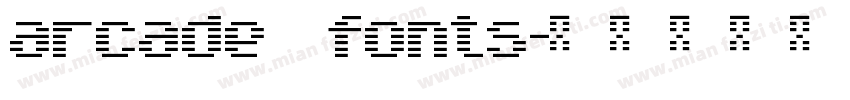 arcade fonts字体转换